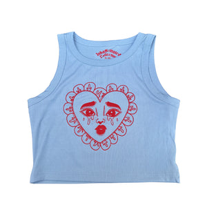 Cry Baby Blue baby crop top