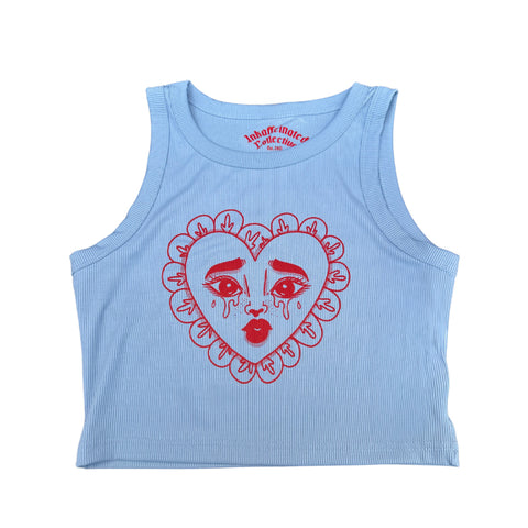 Cry Baby Blue baby crop top