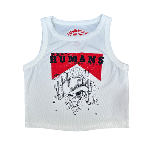 Alien Cowboy  baby crop top